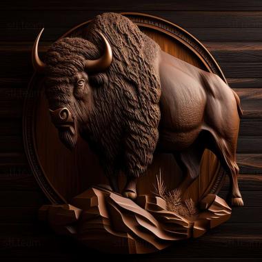 3D model Bison (STL)